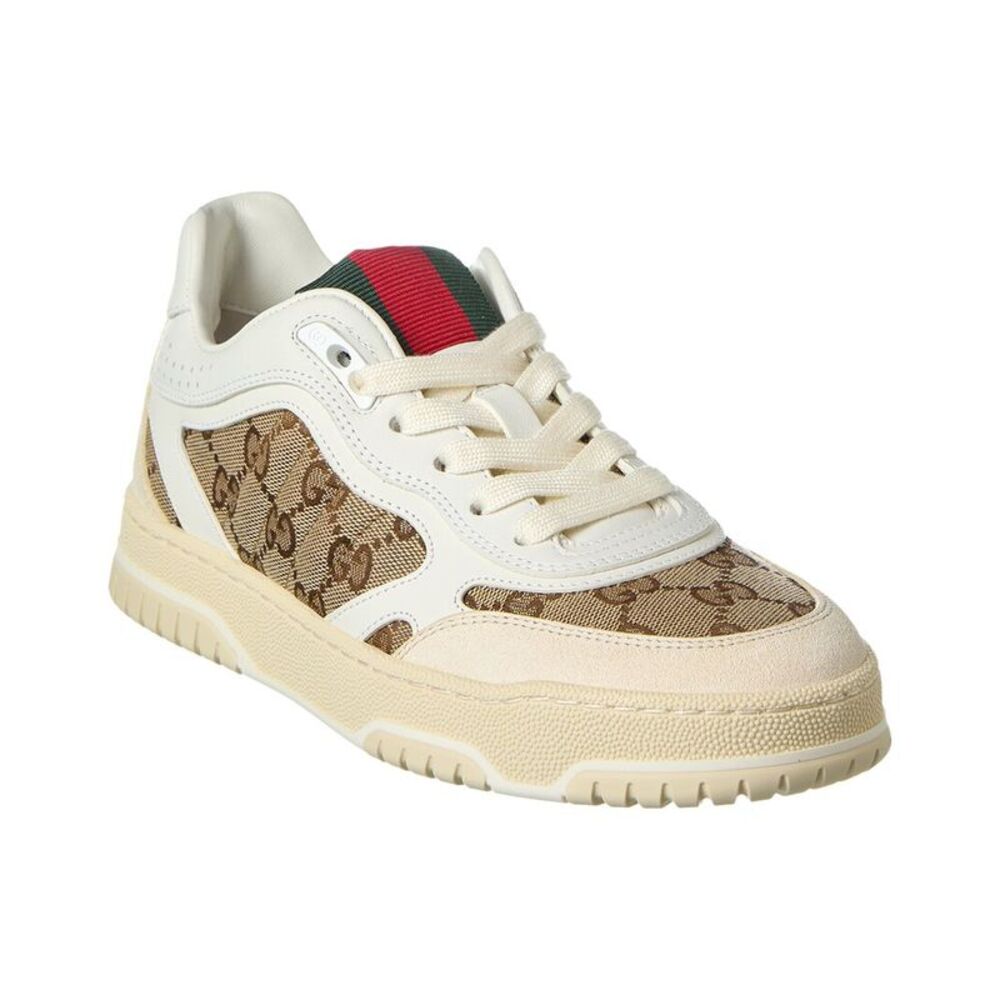 Gucci Re-Web Gg Canvas & Leather Sneaker